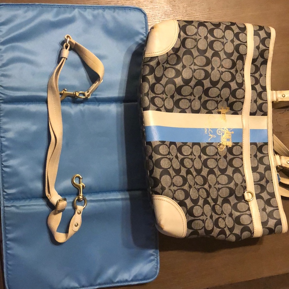 Coach Diaper bag with diaper mat